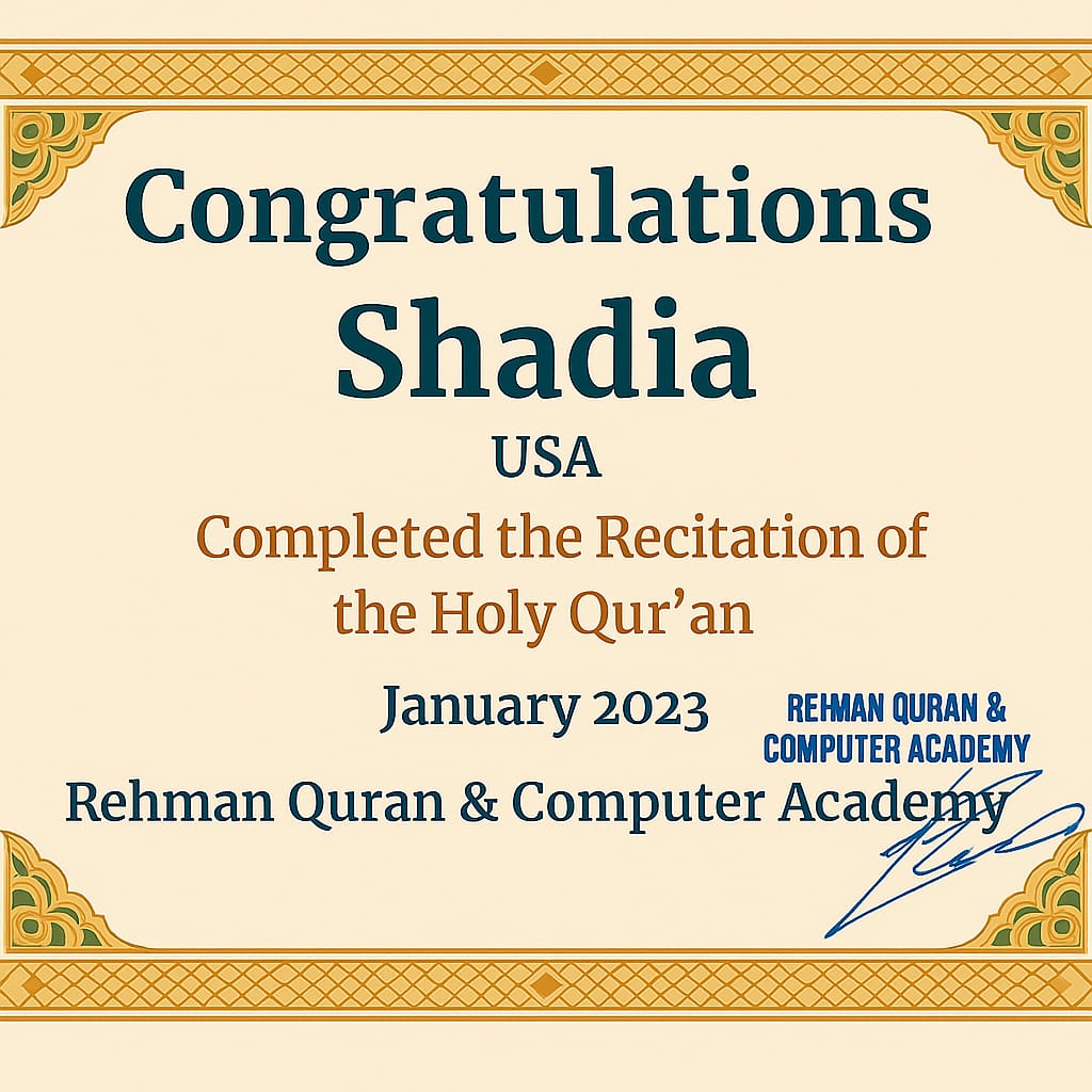 a certificate of congratulations
onlinequranclasses